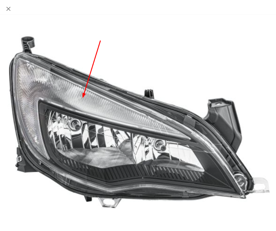 Far Camı Sag Led Tıp Opel Astra J 12 > 1216692CAM