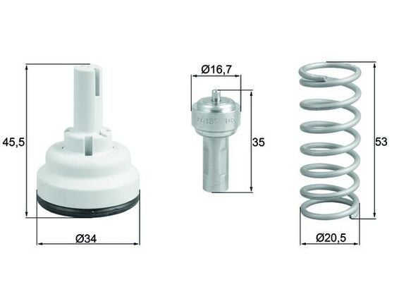 Termostat Golf5 Jetta Passat 04- Behr-T 03C121110F