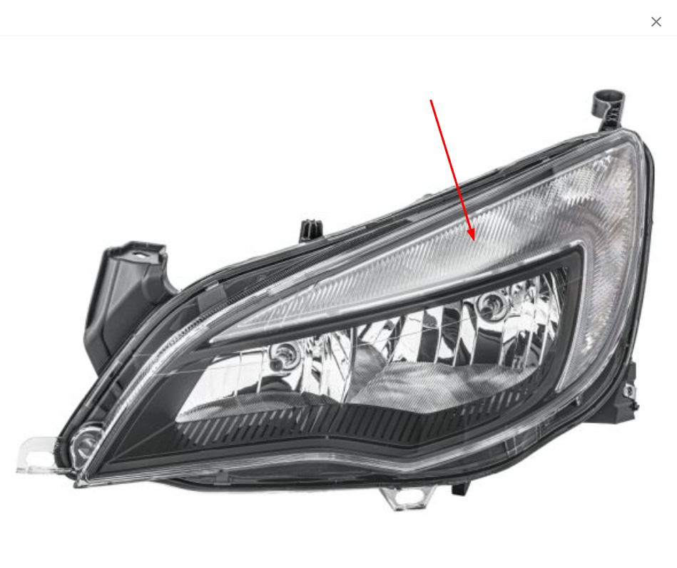 Far Camı Sol Led Tıp Opel Astra J 12 > 1216674CAM