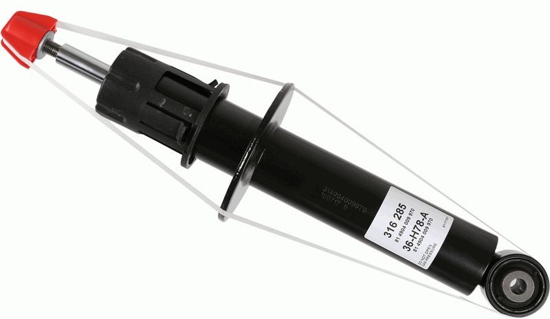 Amortısör Arka Cayenne 10- Sachs 95833305100
