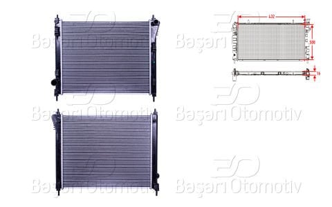 Su Radyatoru Brazıng Mt 432X508x16 Mm Nıssan Juke 1.2D 21410