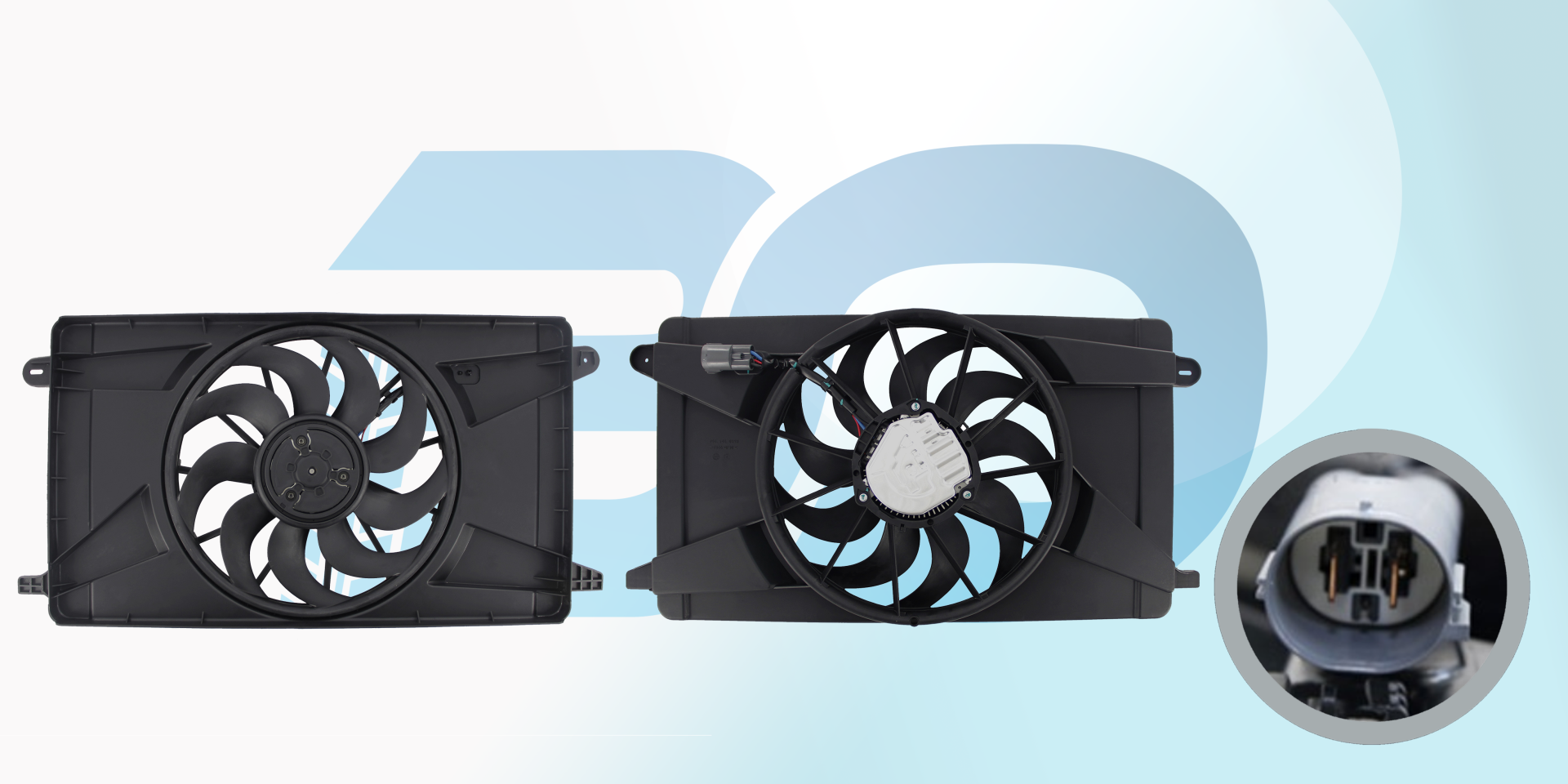 Fan Motoru Davlumbazlı (400 Mm 9 Kanat) Opel Astra  39009027
