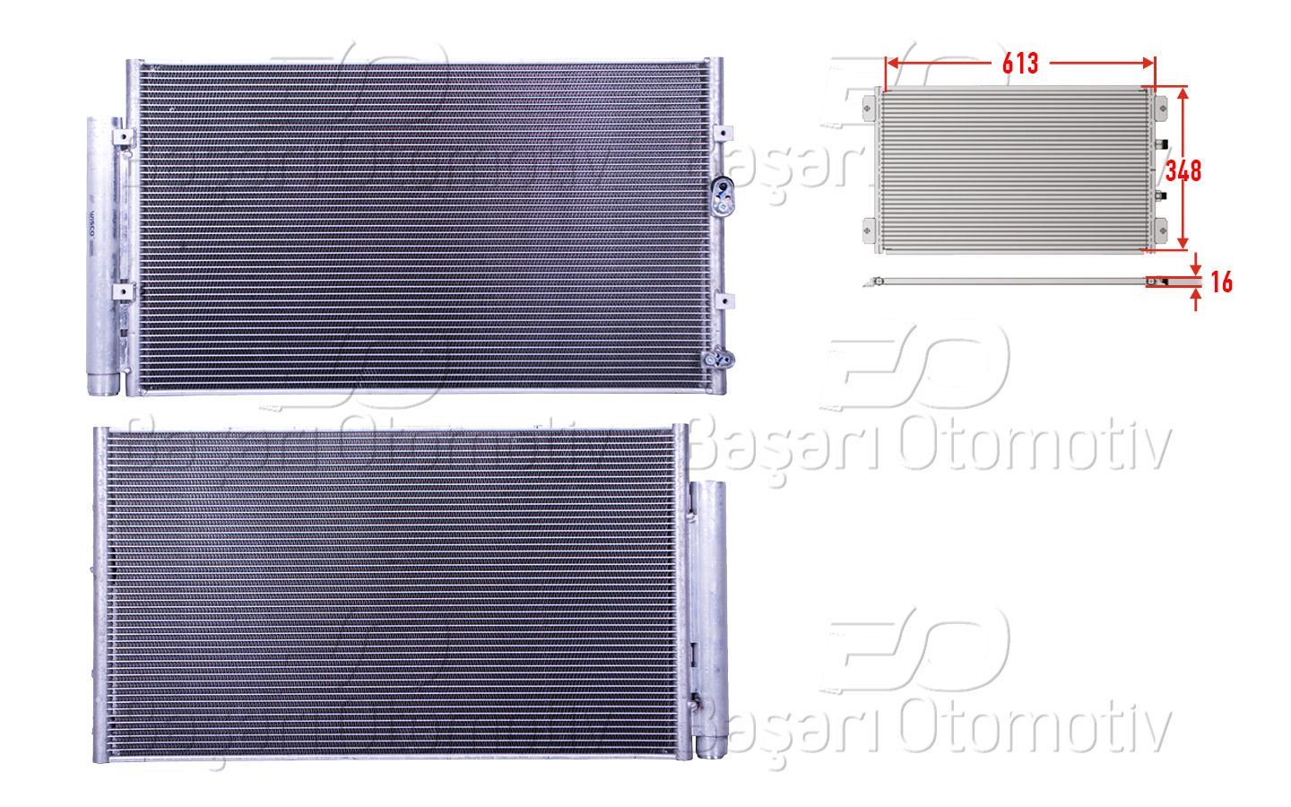 Klıma Radyatoru 613X348x16 Subaru Brz 2.0. Toyota Gt86 73210