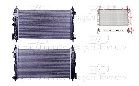 Su Radyatoru Mekanık At 675X408x32 Chevrolet Cruze  13267667