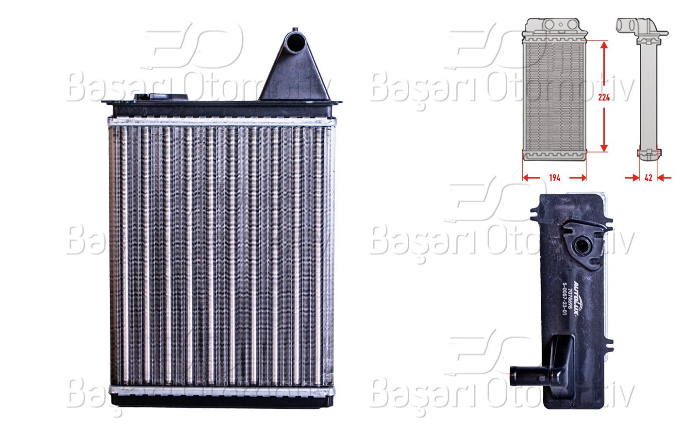 Kalorıfer Radyatoru Mekanık 224X194 Mm Fıat Palıo Sıena Strada 1.0 [7078698]