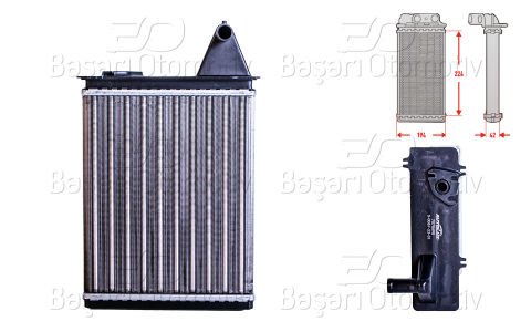 Kalorıfer Radyatoru Mekanık 224X194 Mm Fıat Palıo Sıena Strada 1.0 [7078698]
