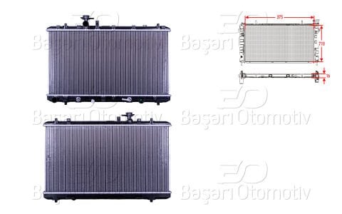 Su Radyatoru Brazıng At 375X710x16 Mm Suzukı Sx4 1.6.  17700