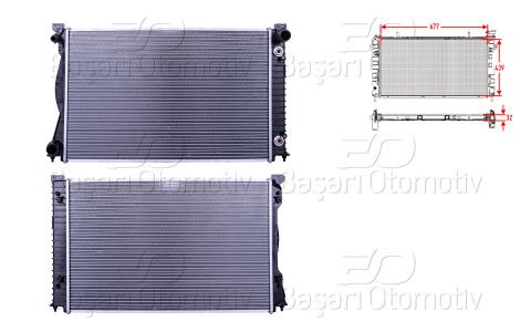 Su Radyatoru Brazıng At 677X439x32 Mm Audı A6 2.7 4F0121251P