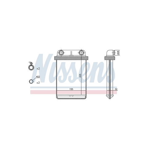 Wisco Kalorifer Radyatörü Opel Astra J 1.3 CDTI 1618297