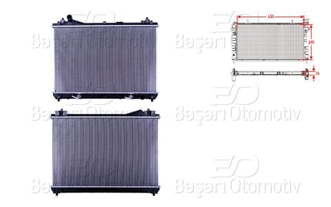 Su Radyatoru Brazıng At 450X690x16 Mm Suzukı Vıtara 1. 17700