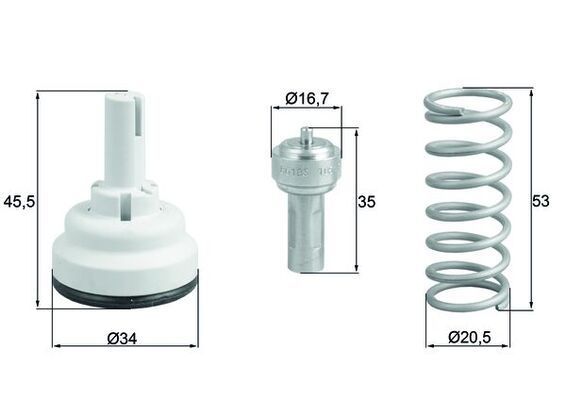 Termostat Golf5 Jetta Passat 04- Behr-T 03C121110F
