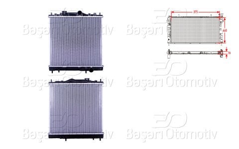 Su Radyatoru Brazıng Mt 375X440x16 Proton 1.5 94-00 MB660540
