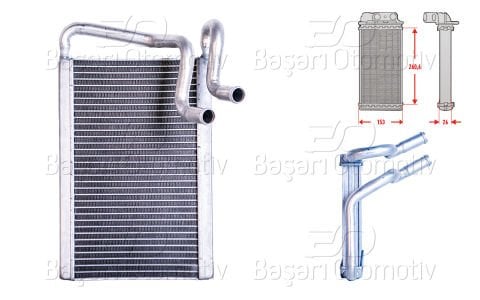 Kalorıfer Radyatoru Brazıng Mt-At 270X154 Mm Hyundaı H 97138