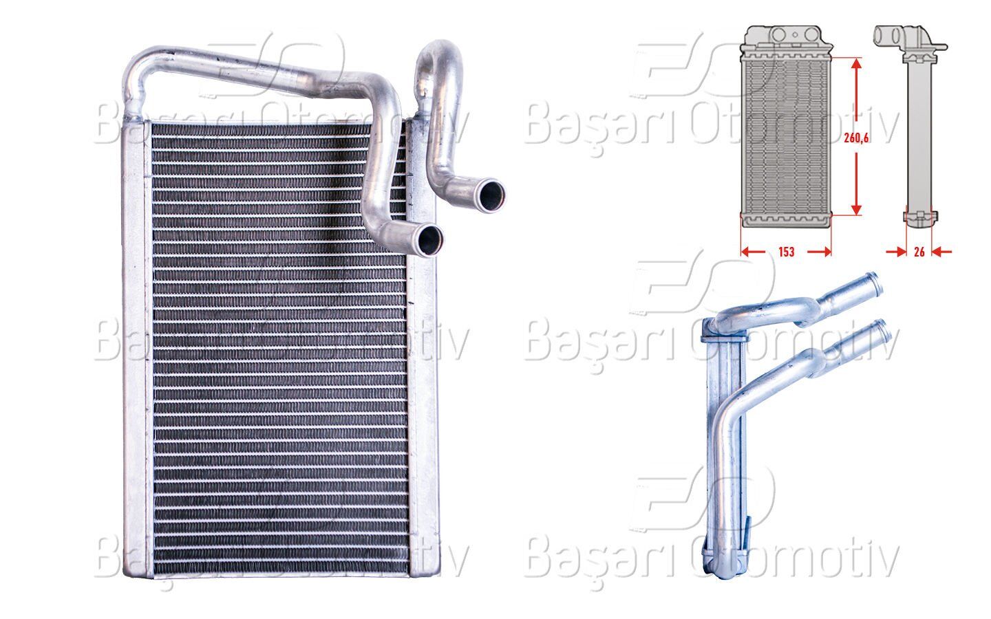 Kalorifer Radyatörü Hyundai H 270x154 mm 97138