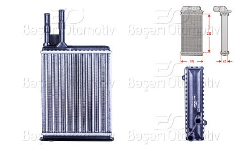 Kalorıfer Radyatoru Mekanık Mt-At 220X195x42 Mm Fıat 6448.93