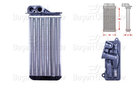 Kalorıfer Radyatoru Mekanık Mt-At 250X139x42 Mm Cıtr 6448.K9