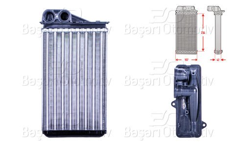 Kalorıfer Radyatoru Mekanık Mt-At 234X157x42 Mm Peug 6448.P9