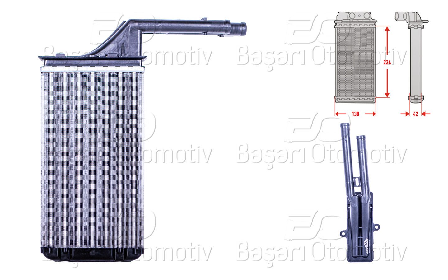 Kalorıfer Radyatoru Mekanık Mt-At 234X138x42 Mm Cıtr 6448.72