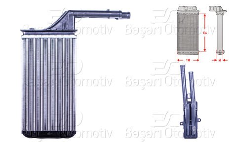 Kalorıfer Radyatoru Mekanık Mt-At 234X138x42 Mm Cıtr 6448.72
