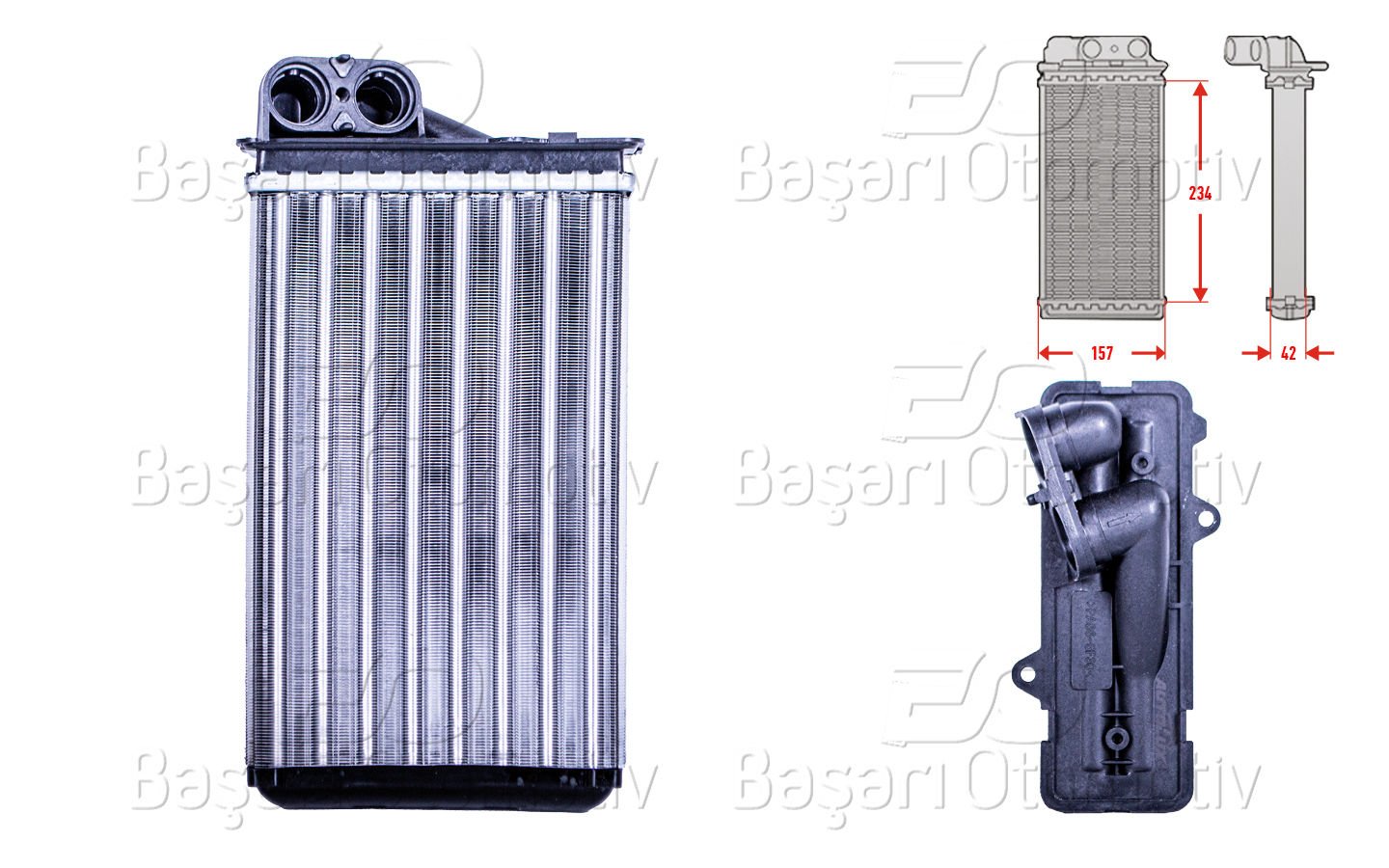 Kalorıfer Radyatoru Mekanık Mt-At 234X157x42 Mm Cıtr 6448.J8