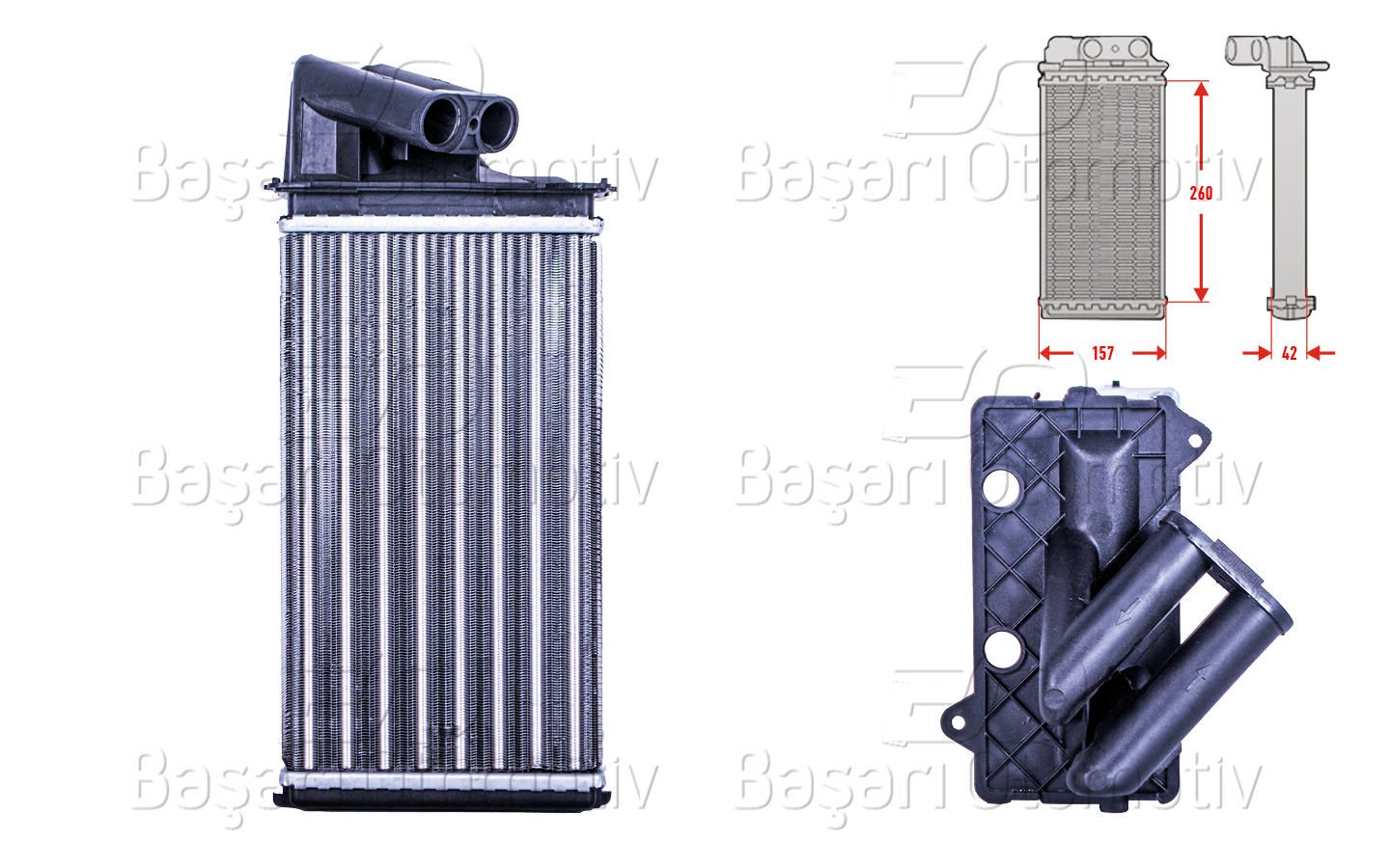 Kalorıfer Radyatoru Mekanık Mt-At 260X157 Mm Rena 7701038542