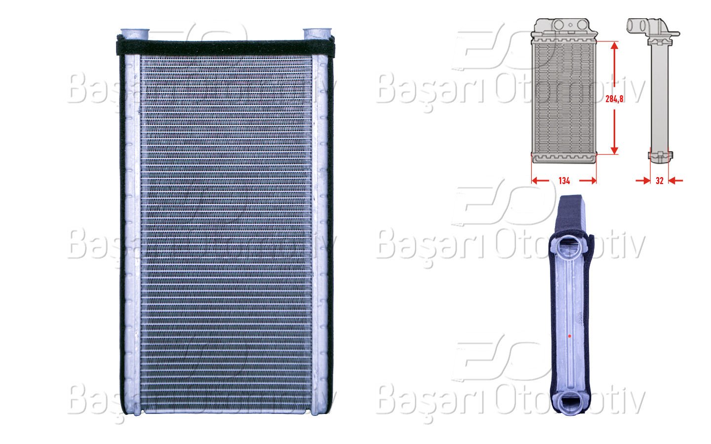 Kalorıfer Radyatoru Brazıng 279X134 Mm Audı A6 C7  4H0898037