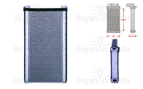 Kalorıfer Radyatoru Brazıng 279X134 Mm Audı A6 C7  4H0898037