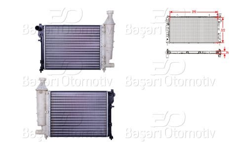 Su Radyatoru Mekanık 390*322 Mt Cıtroen Saxo Peugeot 1301.SQ