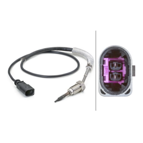 Hella Egzoz Sıcaklık Sensörü VW Golf 5 - Jetta - Caddy - Passat - Audi A3 1.9 TDI BJB-BLS-BKC-BXE 03L906088BS