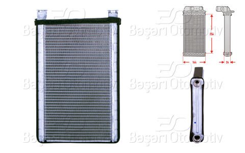 Kalorıfer Radyatoru Brazıng 143X252 Mm Bmw 320D 04-11 Bmw X1 [64116934783]