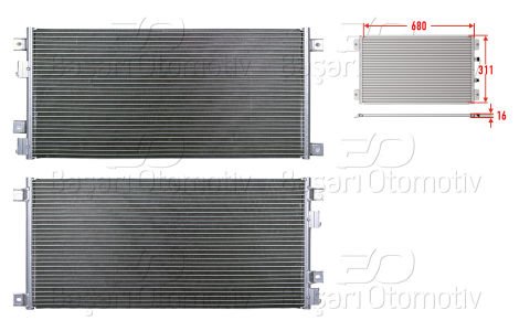 Klıma Radyatoru 680X311x16 Iveco Daıly 3 35S 2003- 504022601