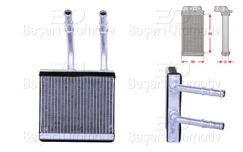 Kalorıfer Radyatoru Brazıng 150X185 Mm Ssangyong Actyo 69112