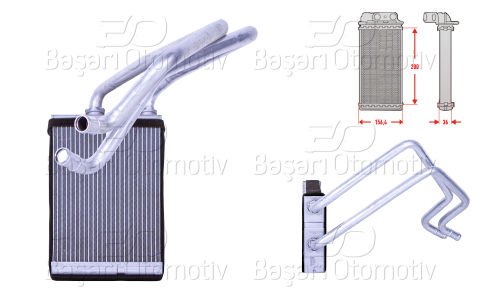 Kalorıfer Radyatoru Brazıng  200X156 Mm Nıssan X-Traıl 27140