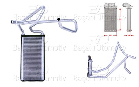 Kalorıfer Radyatoru Brazıng 113X279 Mm Land Rover R LR017030