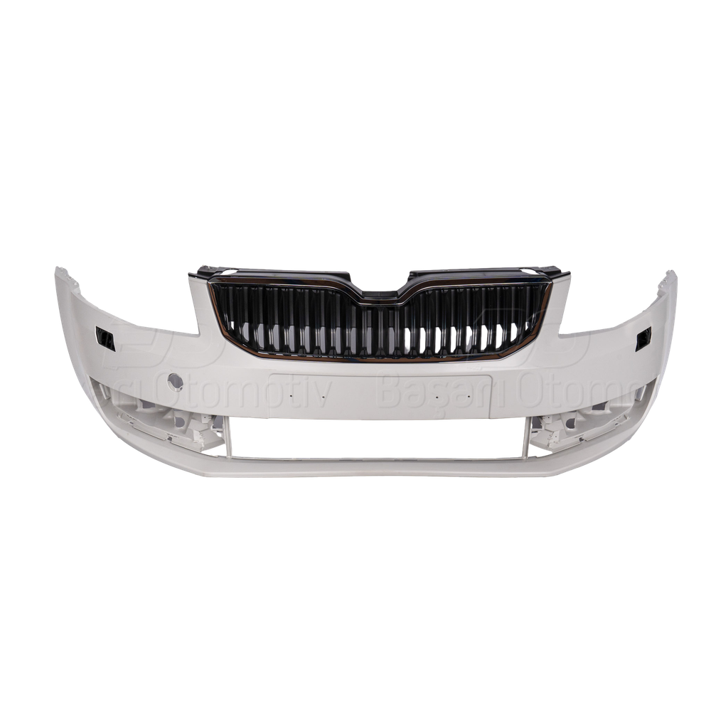 Ön Tampon Sensörsüz Far Yıkamalı Nikelajlı Panjurlu Skoda Octavia 3 2013-2017 5E0807217BS2