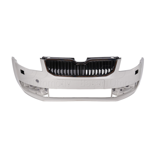 Ön Tampon Sensörsüz Far Yıkamalı Nikelajlı Panjurlu Skoda Octavia 3 2013-2017 5E0807217BS2