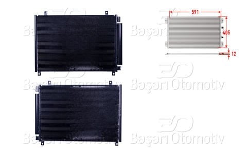 Klıma Radyatoru 575X384x12 Suzukı Baleno 1.0 2016> Suz 95310