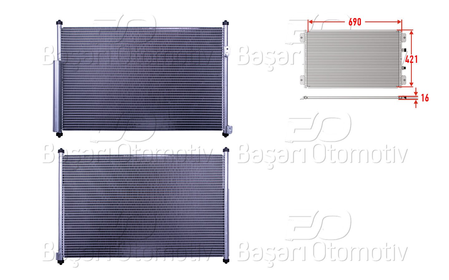 Klıma Radyatoru 690X421x16 Suzukı Grand Vıtara 2 1.6 2 95310