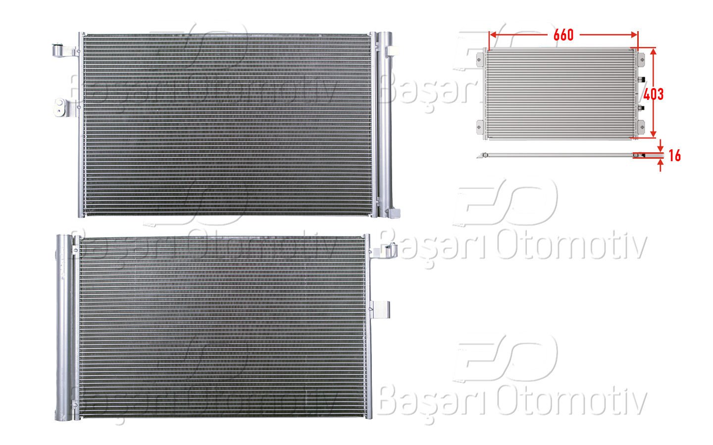 Klıma Radyatoru 660X403x16 Bmw X3 18D 2017-2020  64539389411