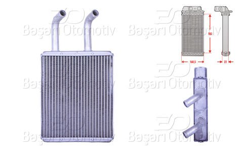 Kalorıfer Radyatoru Brazıng 185X166 Mm Kıa Pregıo (Tb) OK72A