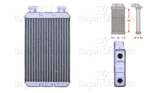 Kalorıfer Radyatoru Brazıng 205X145 Mm Bmw 3 Com 64118373786