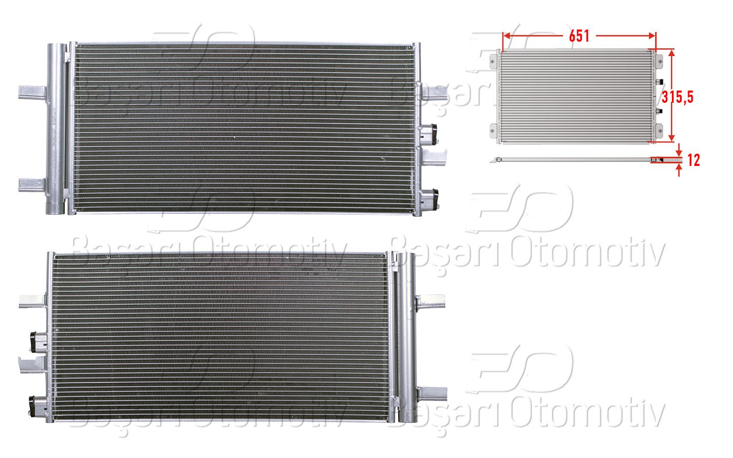 Klıma Radyatoru 651X315,5X12 Bmw 1 (F40) 116D 20 64539271207