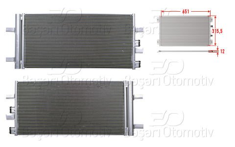 Klıma Radyatoru 651X315,5X12 Bmw 1 (F40) 116D 20 64539271207