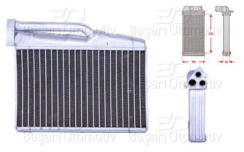 Kalorıfer Radyatoru Brazıng 130X218 Mm Bmw 5 (E3 64118385562