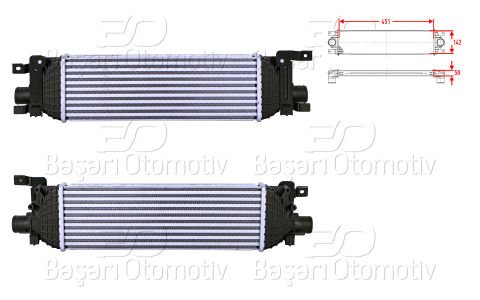 Turbo Radyatoru (Intercooler) 451X142x50 Ford Fı 5S6H9L440AB