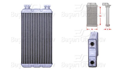 Kalorıfer Radyatoru Brazıng 235X138 Mm Bmw 3 Com 64118390239
