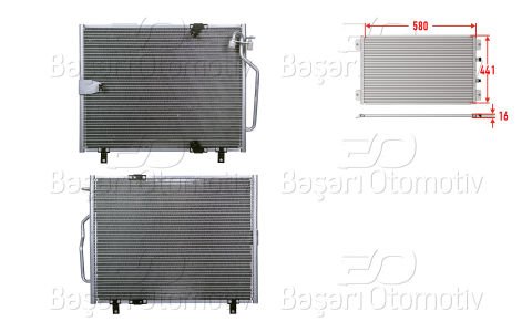 Klıma Radyatoru 580X441x16 Bmw 5 (E34) 525 Tds 1 64538390956