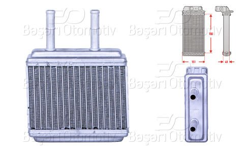 Kalorıfer Radyatoru Brazıng 205X140 Mm Daewoo Tıco (Kl 74120
