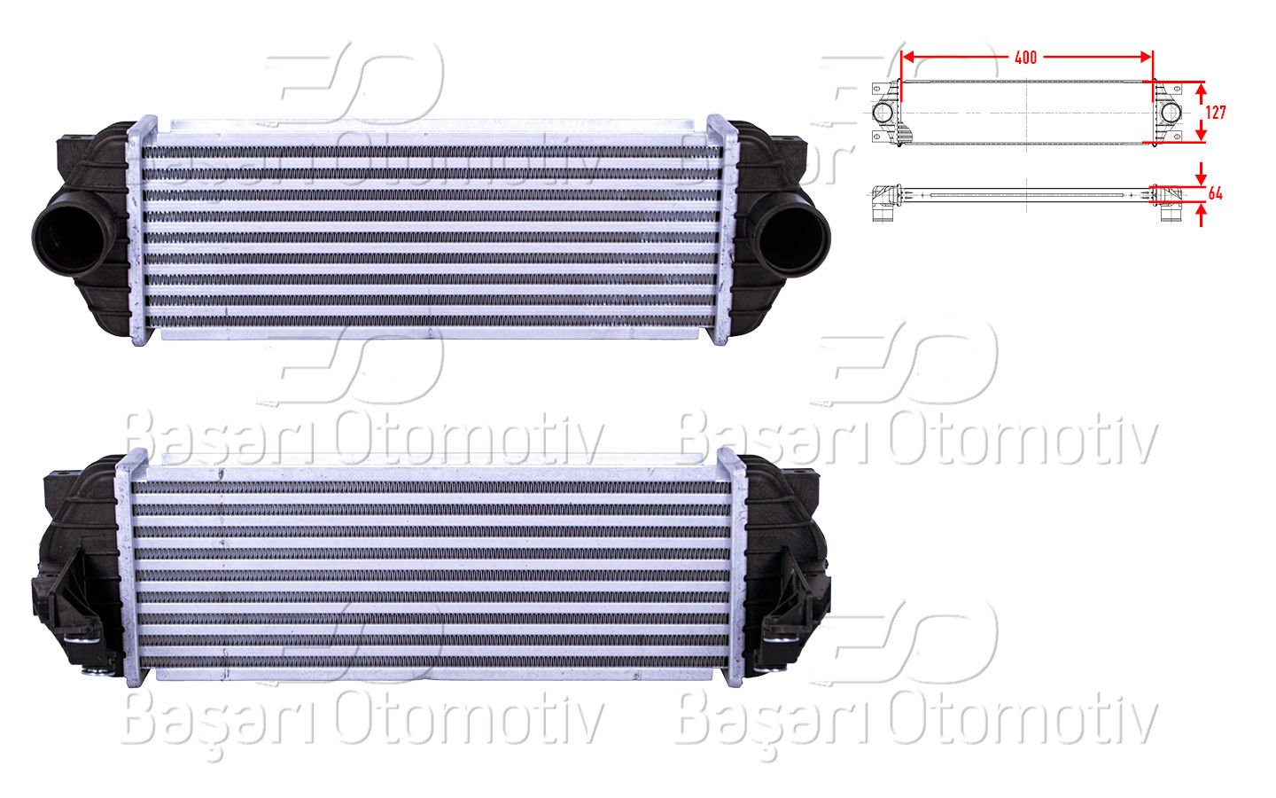 Turbo Radyatoru (Intercooler) 400X127x64 Ford Transıt/Tourneo Connect (P65_, P70_, [7T169L440AE]
