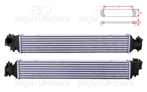 Turbo Radyatoru (Intercooler) 710X112x64 Honda Cıvıc ( 19710